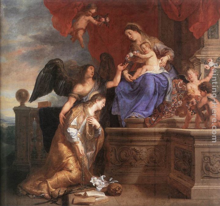 The Coronation of St Rosalie painting - Gaspard de Crayer The Coronation of St Rosalie art painting
